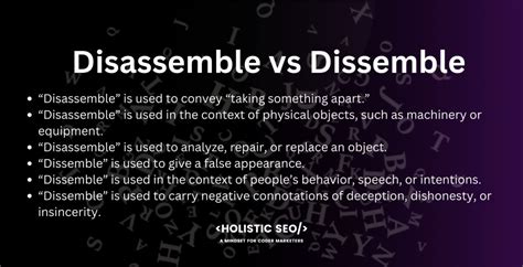 DISASSEMBLE Meaning in Tagalog .